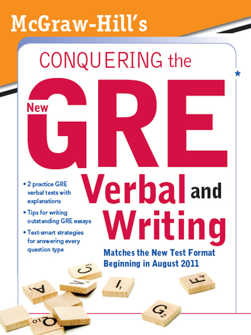 Title details for McGraw-Hill's Conquering the New GRE Verbal and Writing by Kathy A. Zahler - Wait list